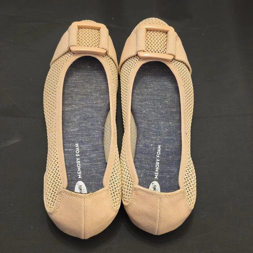 DR SCHILL'S MEMORY FOAM. FRANKIE MESH COOL FIT DESIGN SLIP ON WOMEN FLATS